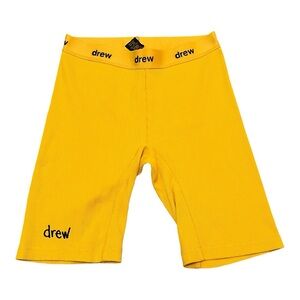 Drew House Justin Bieber Yellow Bike Boxer Rib Shorts Size Medium